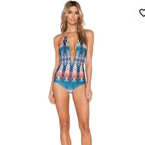 Water Glamour Deep V Reversible Swimsuit